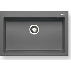 Ένθετος Νεροχύτης, 76x50cm, Istros 1B Industrial Grey, Pyramis 070108411 Ένθετος Νεροχύτης, 76x50cm, Istros 1B Industrial Grey, Pyramis 070108411